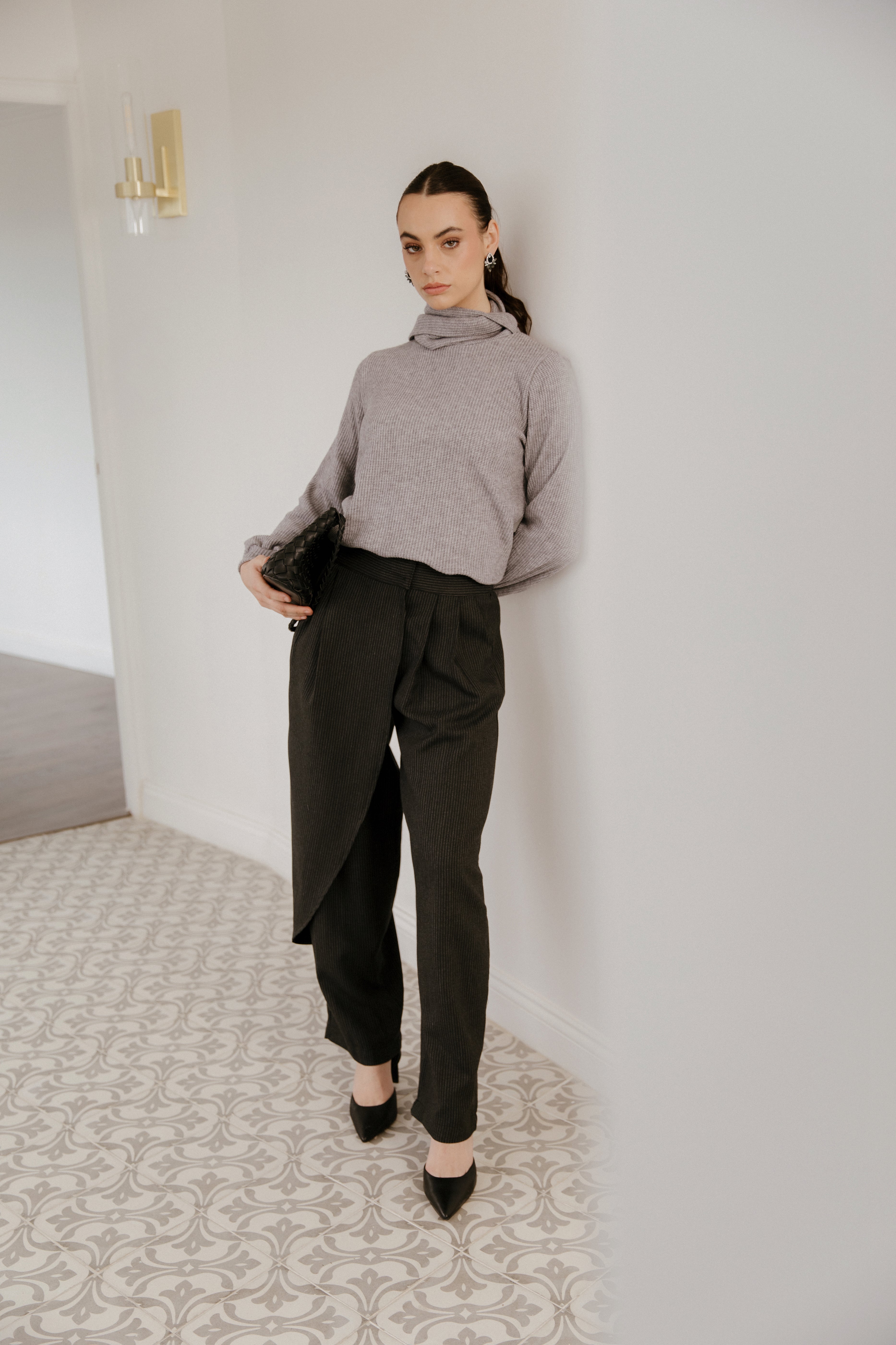 Pantalón Abby Líneas Negro