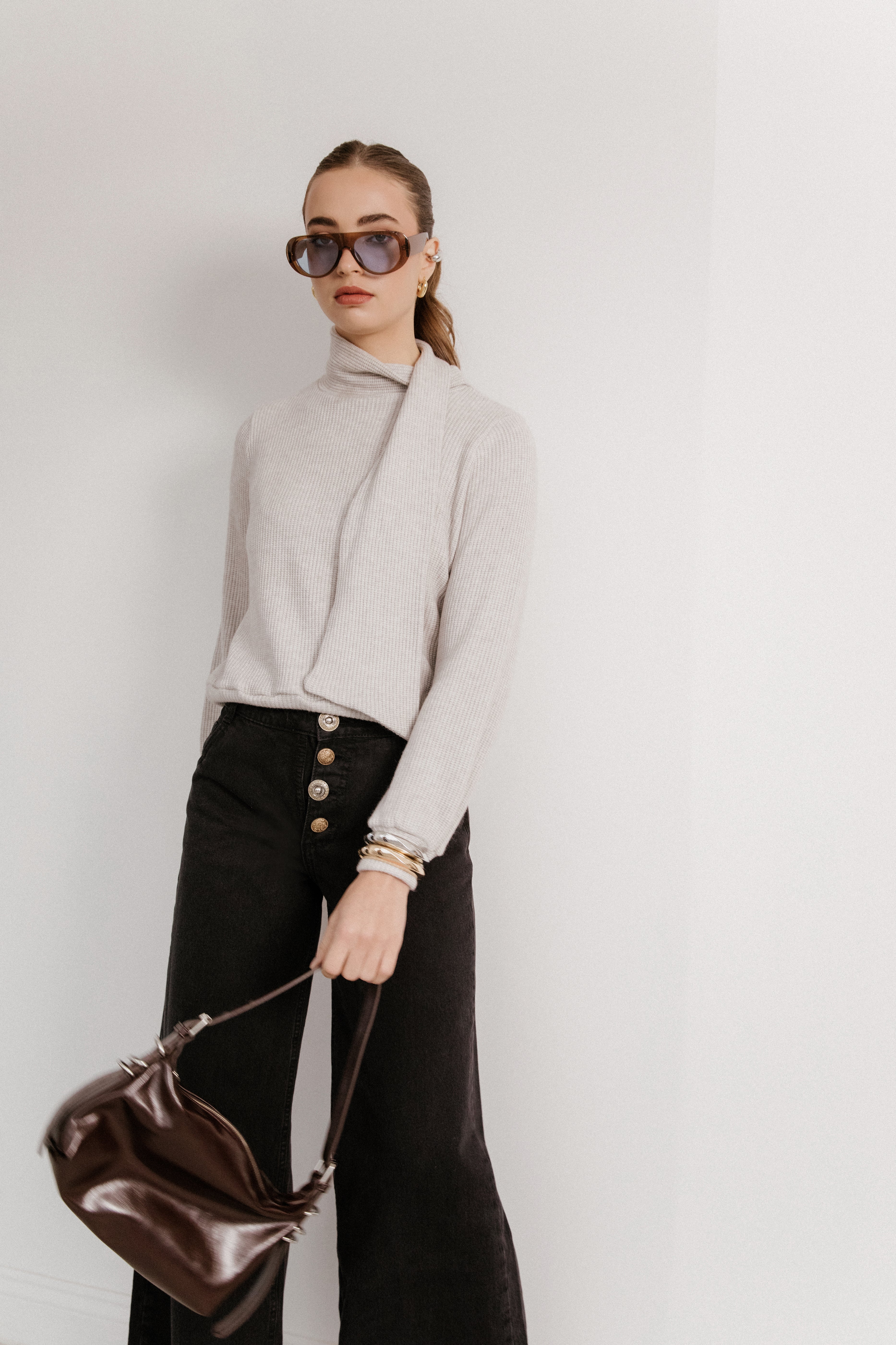 Sweater Dalma Gris Perla