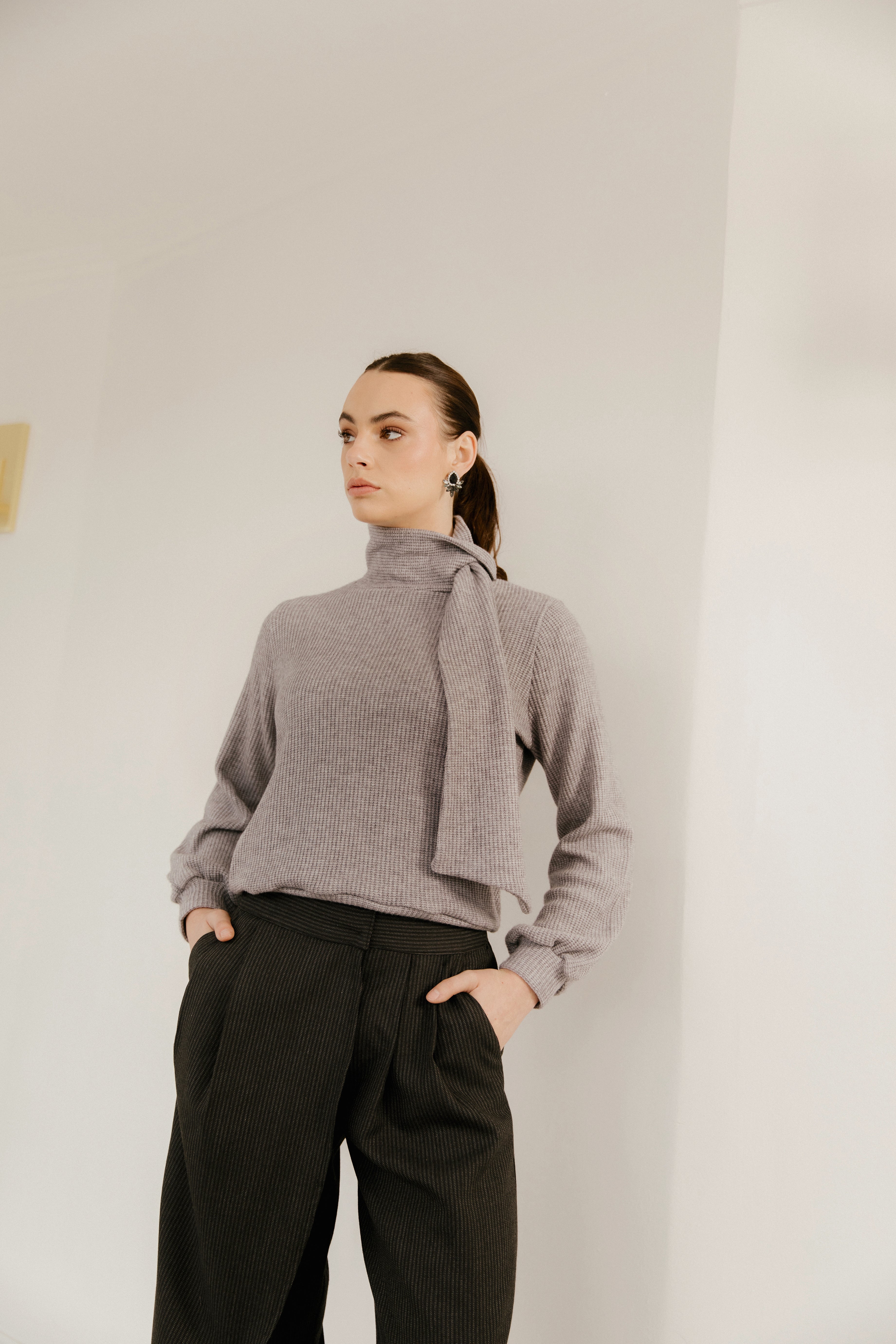 Sweater Dalma Gris Perla