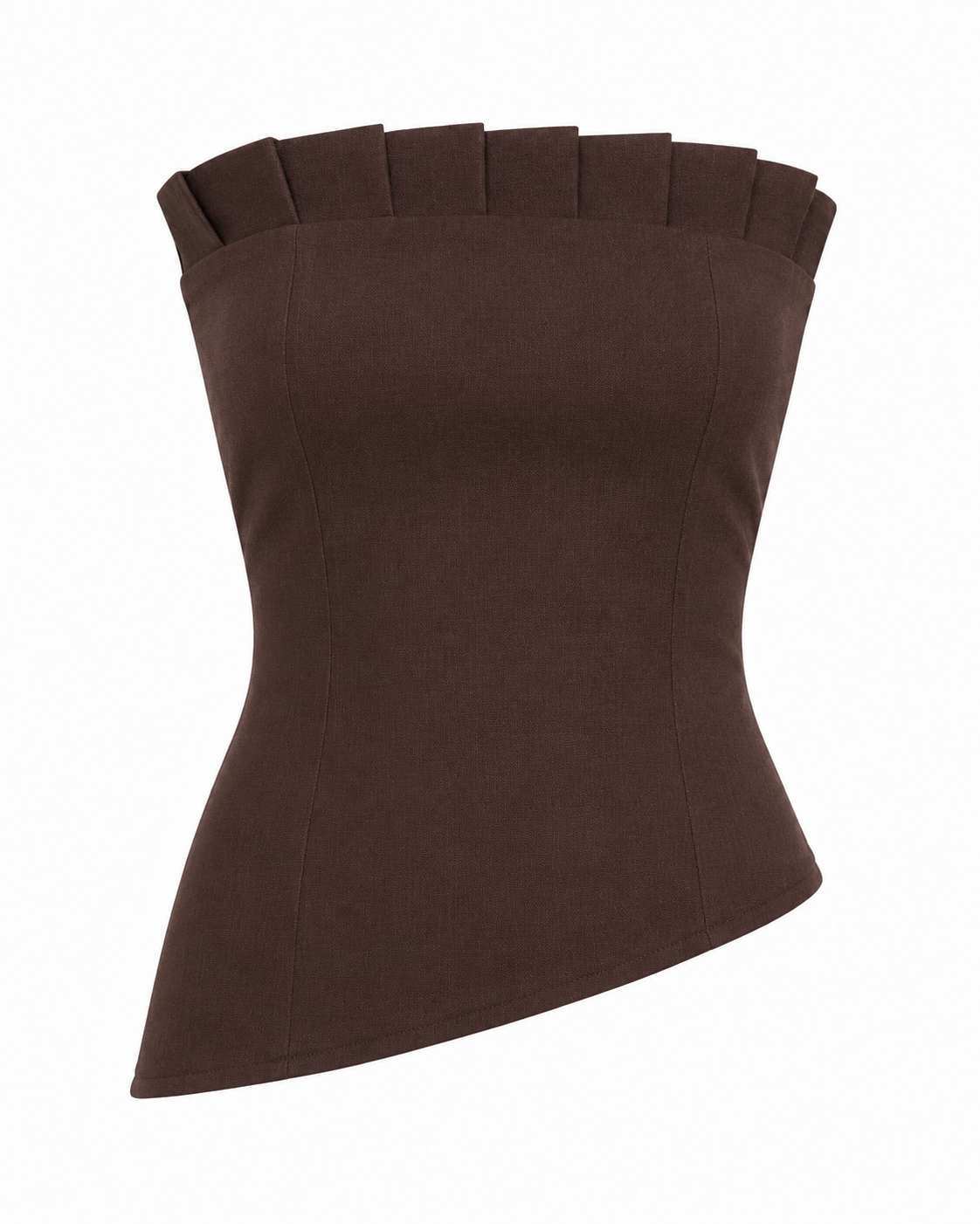 Top Cala Chocolate Lino