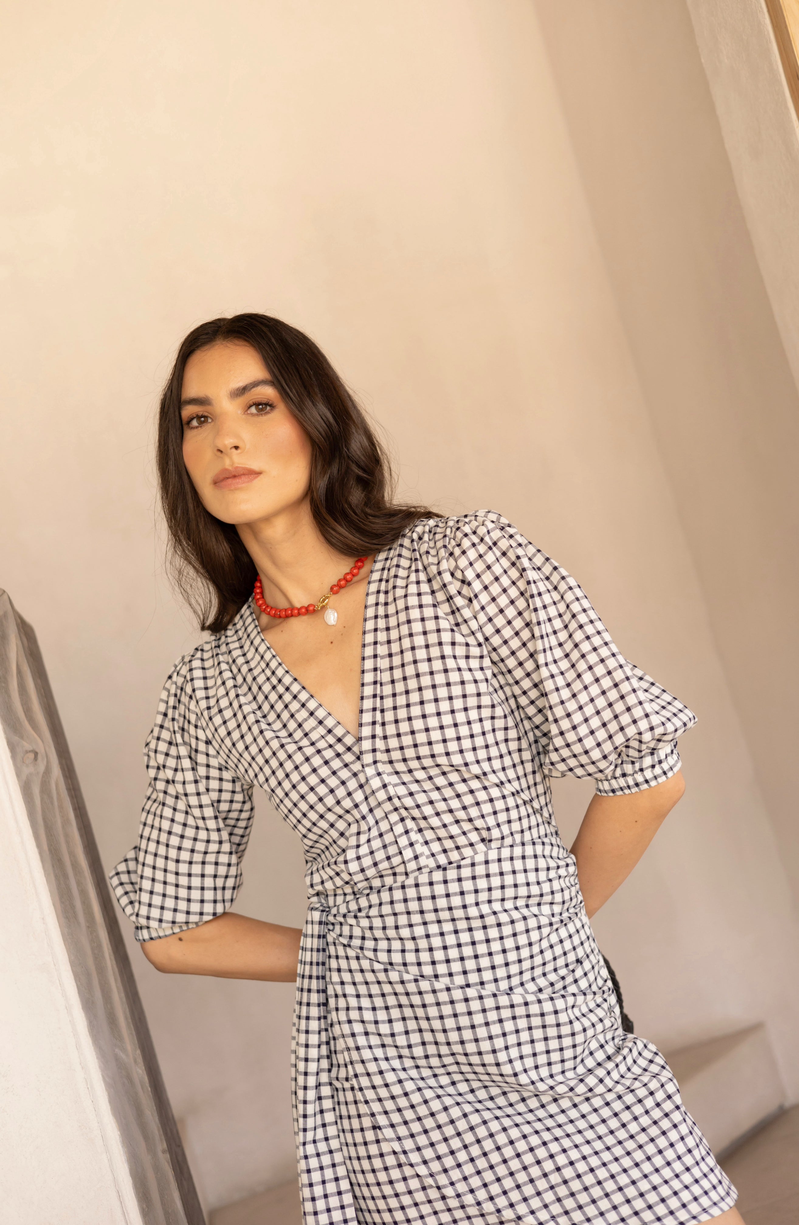 Vestido Día Leonor Cuadrille