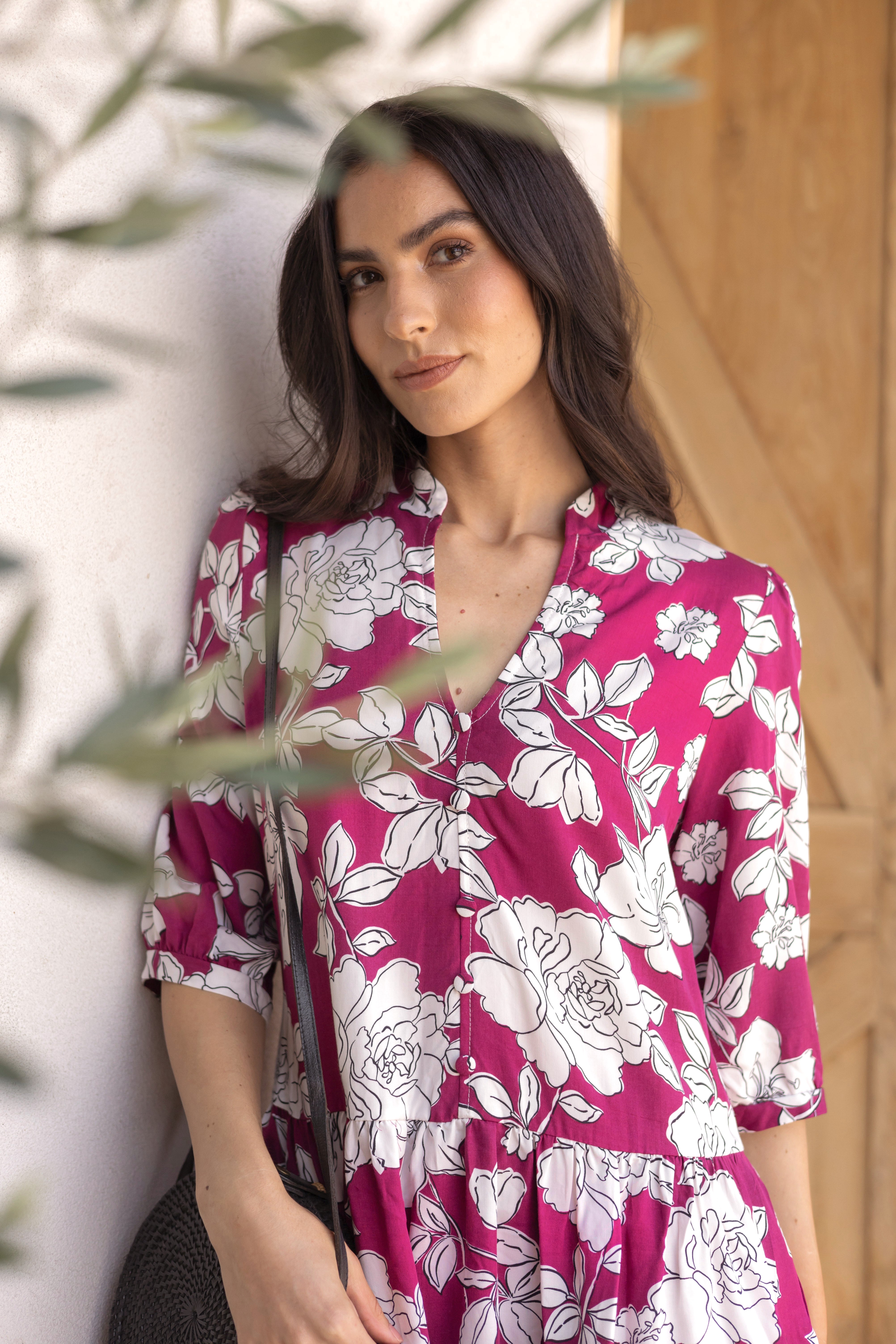 Vestido Día Lucia Flores Print
