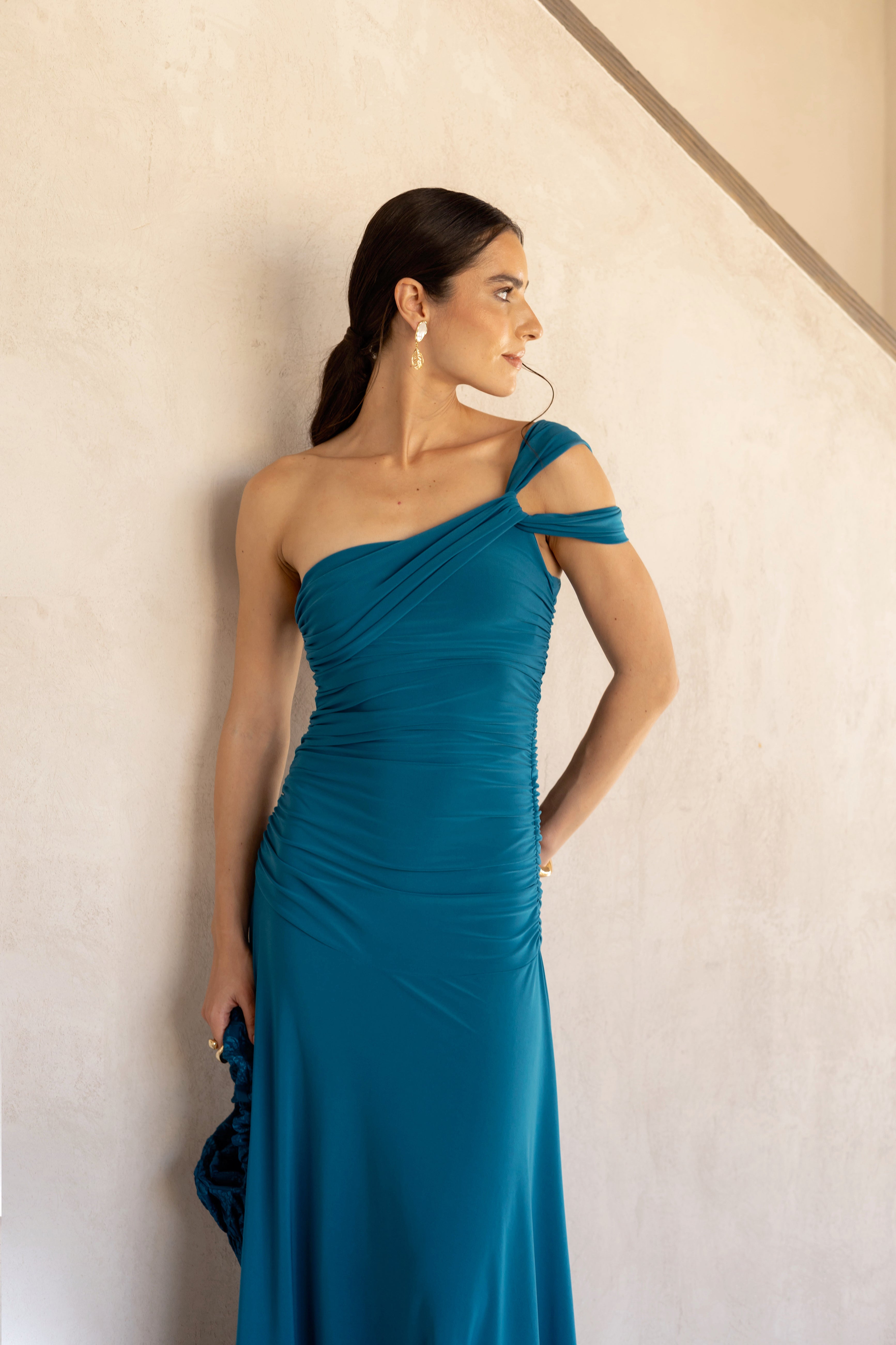 Vestido Fiesta Camille Turquesa