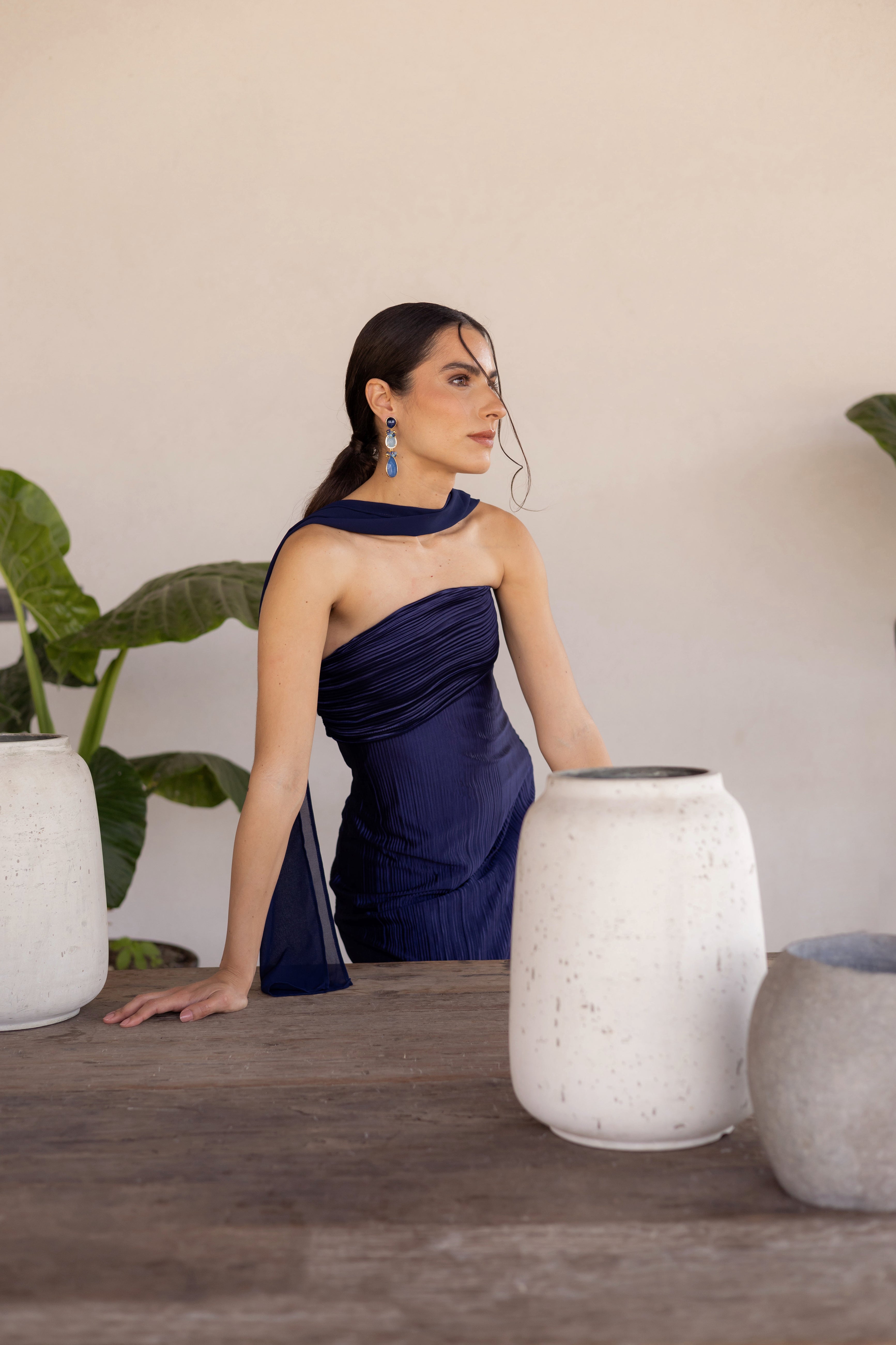 Vestido Fiesta Cattia Azul