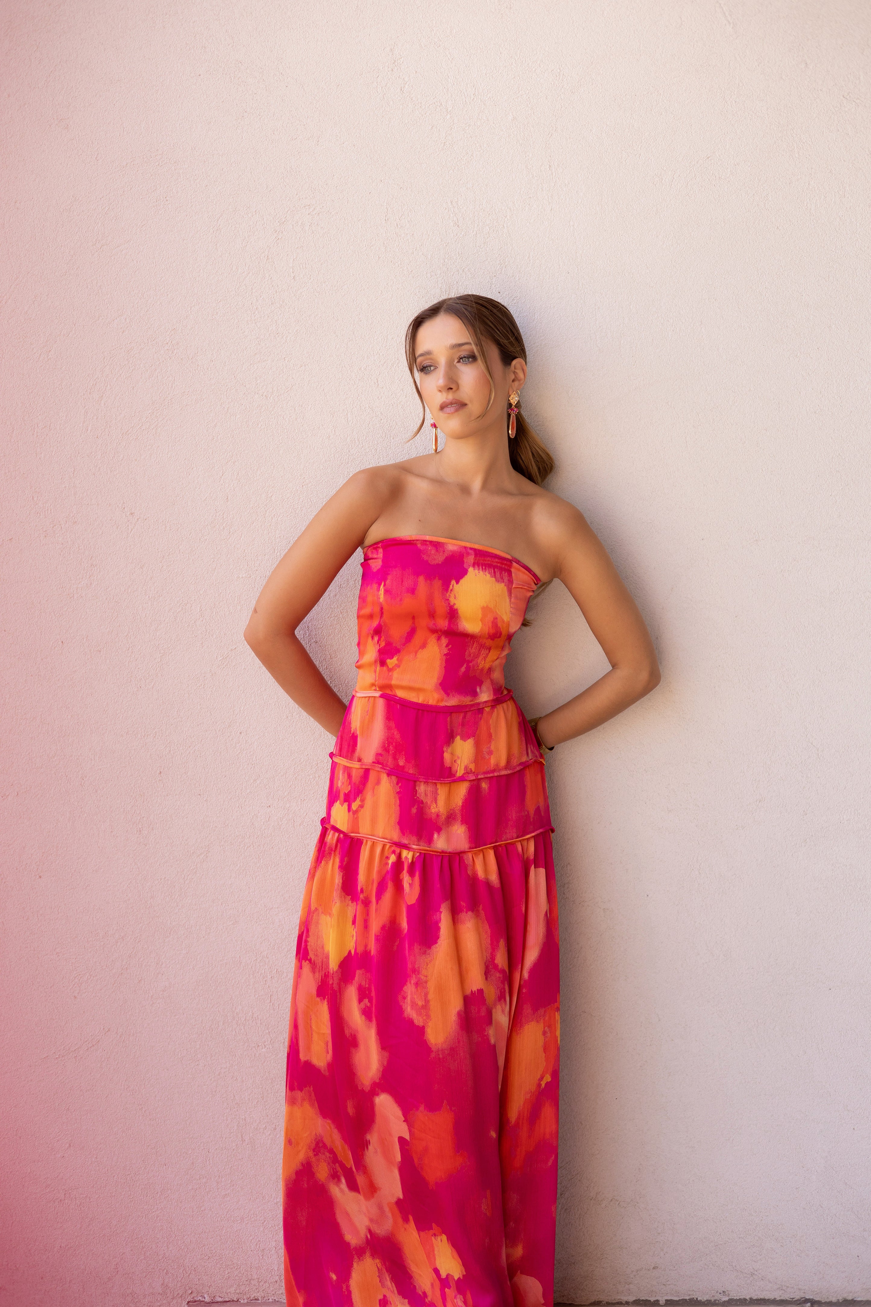 Vestido Fiesta Clara Fucsia - PRE VENTA