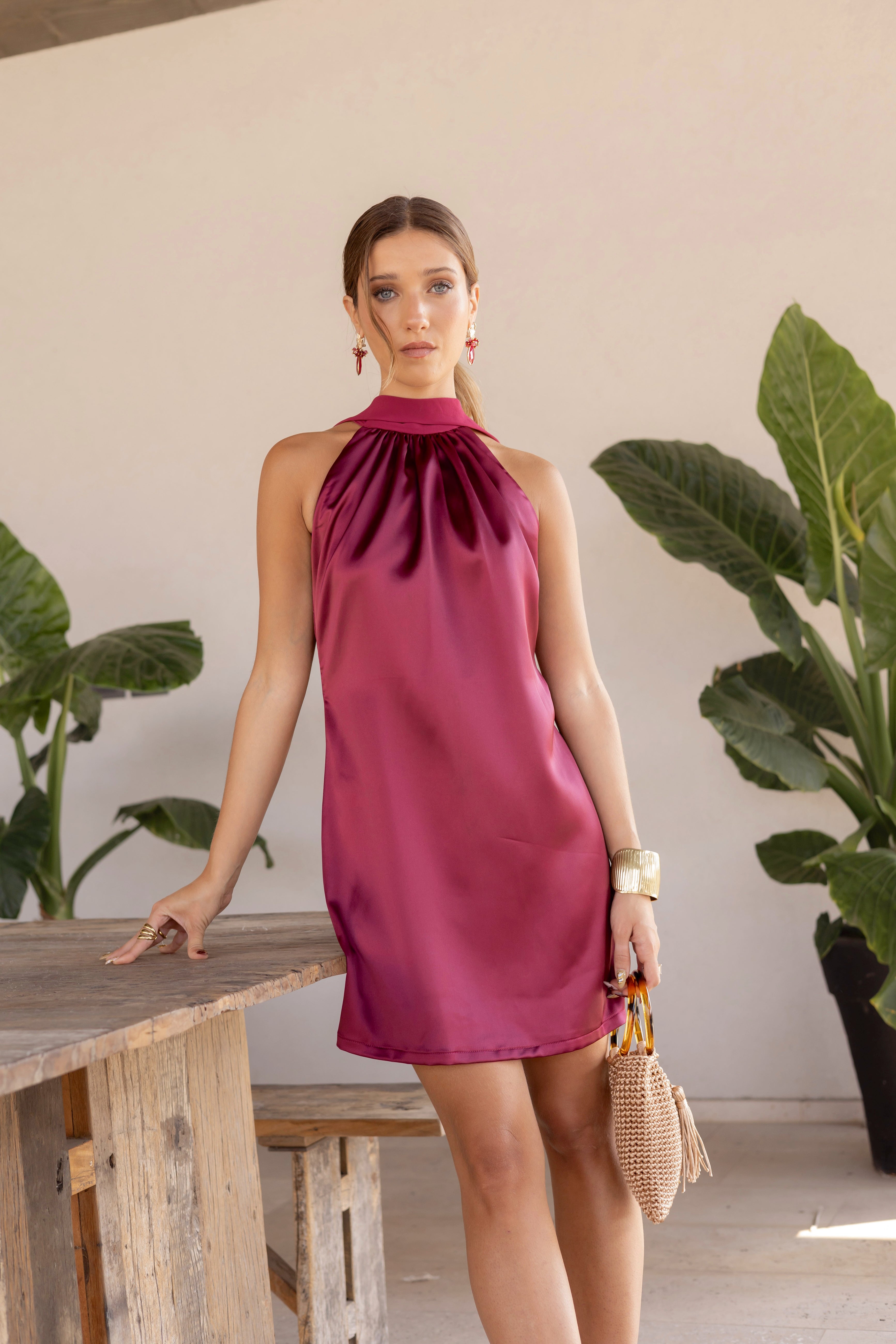 Vestido Fiesta Victoria Frambuesa