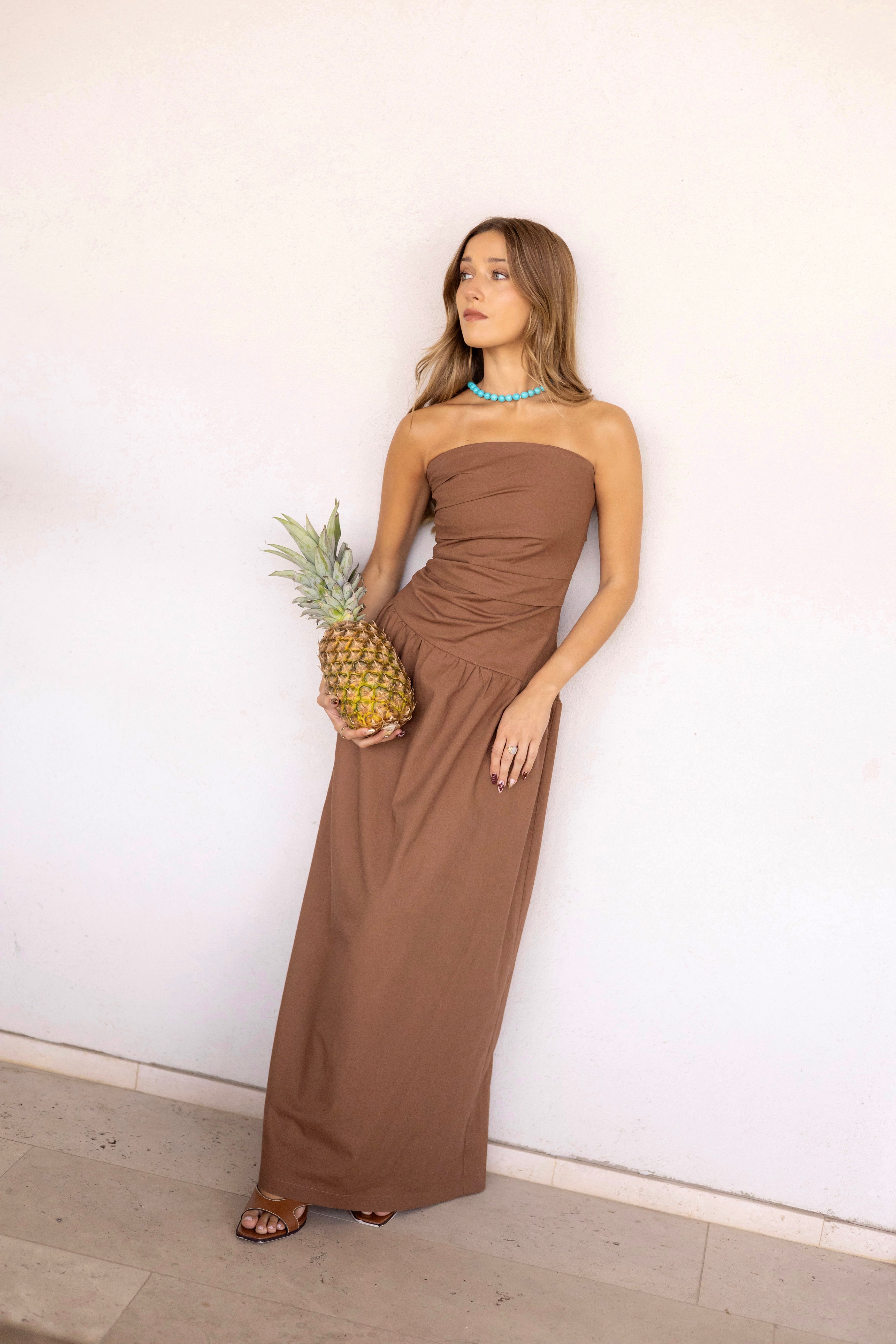 Vestido Día Catrina Mocca