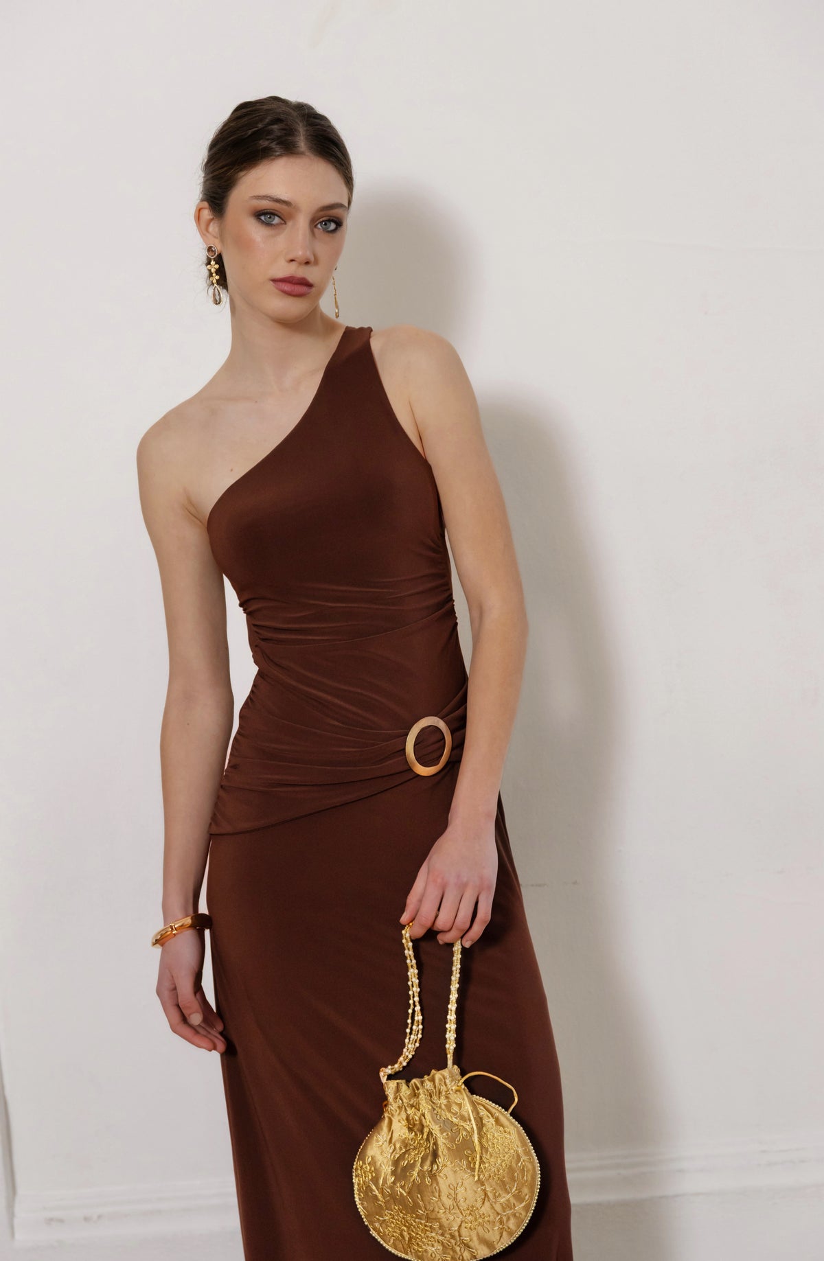 Vestido Fiesta Fátima Mocca