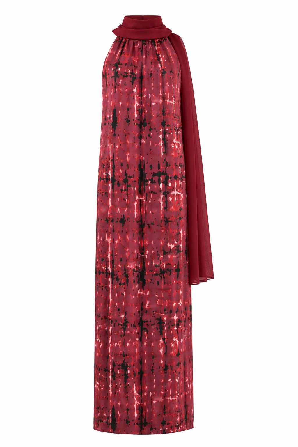 Vestido Fiesta Valentina Tye Burdeo