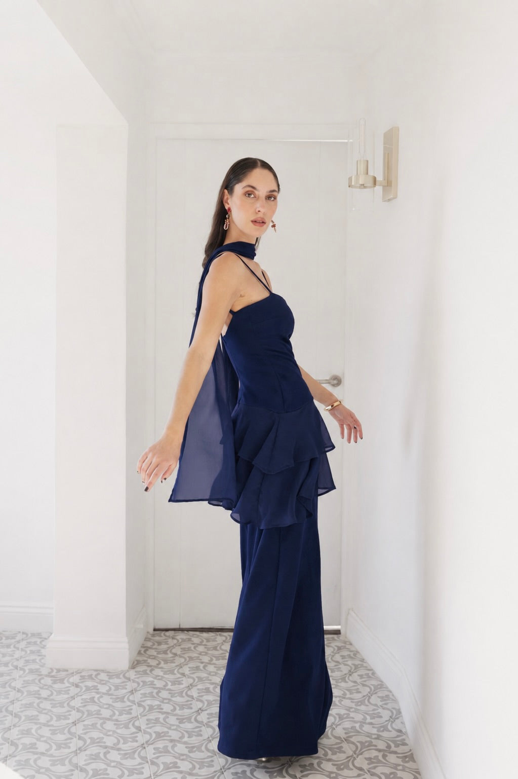 Vestido Fiesta Caetana Azul