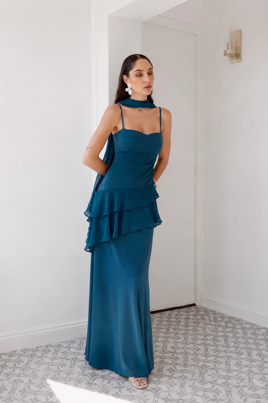 Vestido Caetana Petroleo