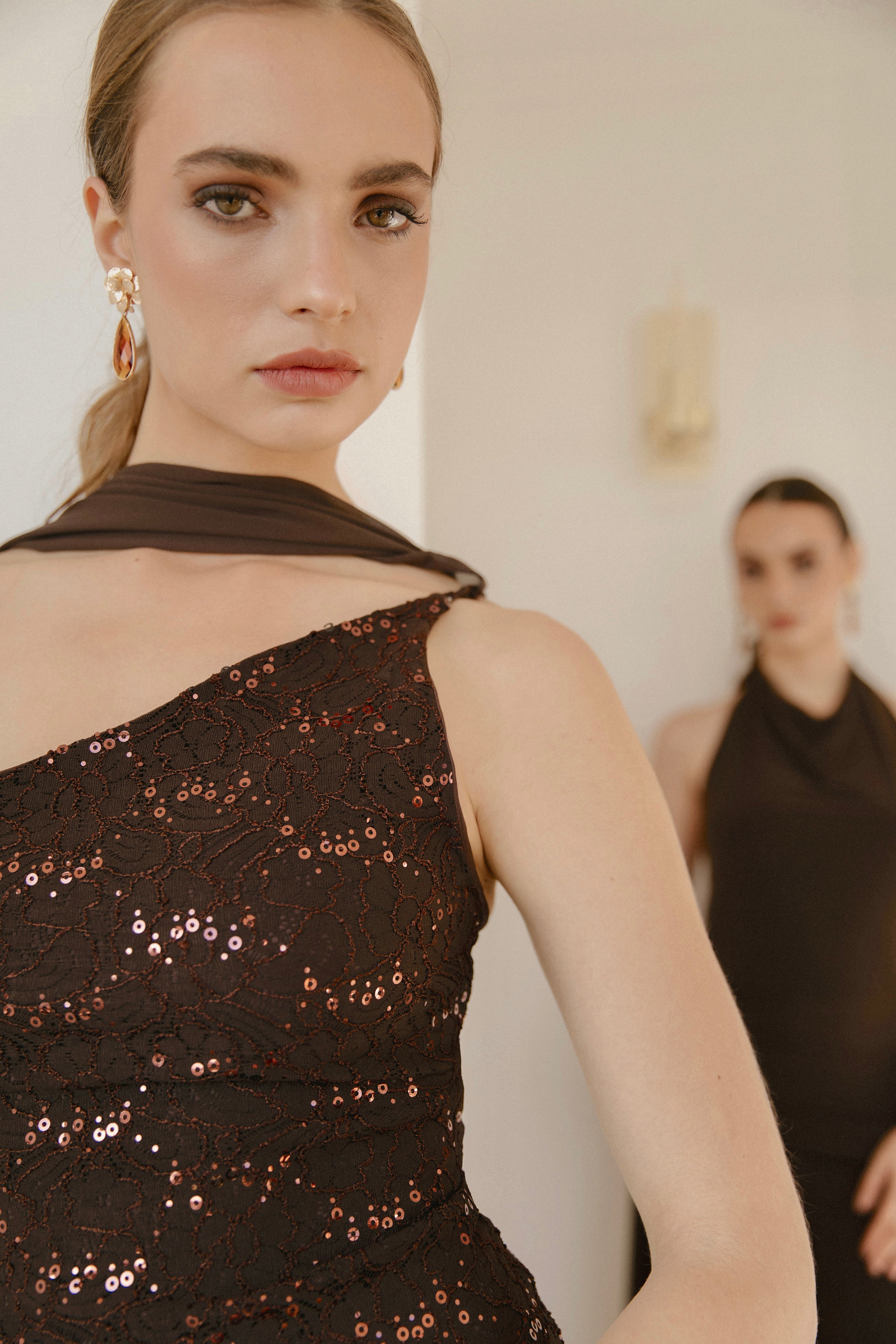 Vestido Fiesta Gemma Mocca