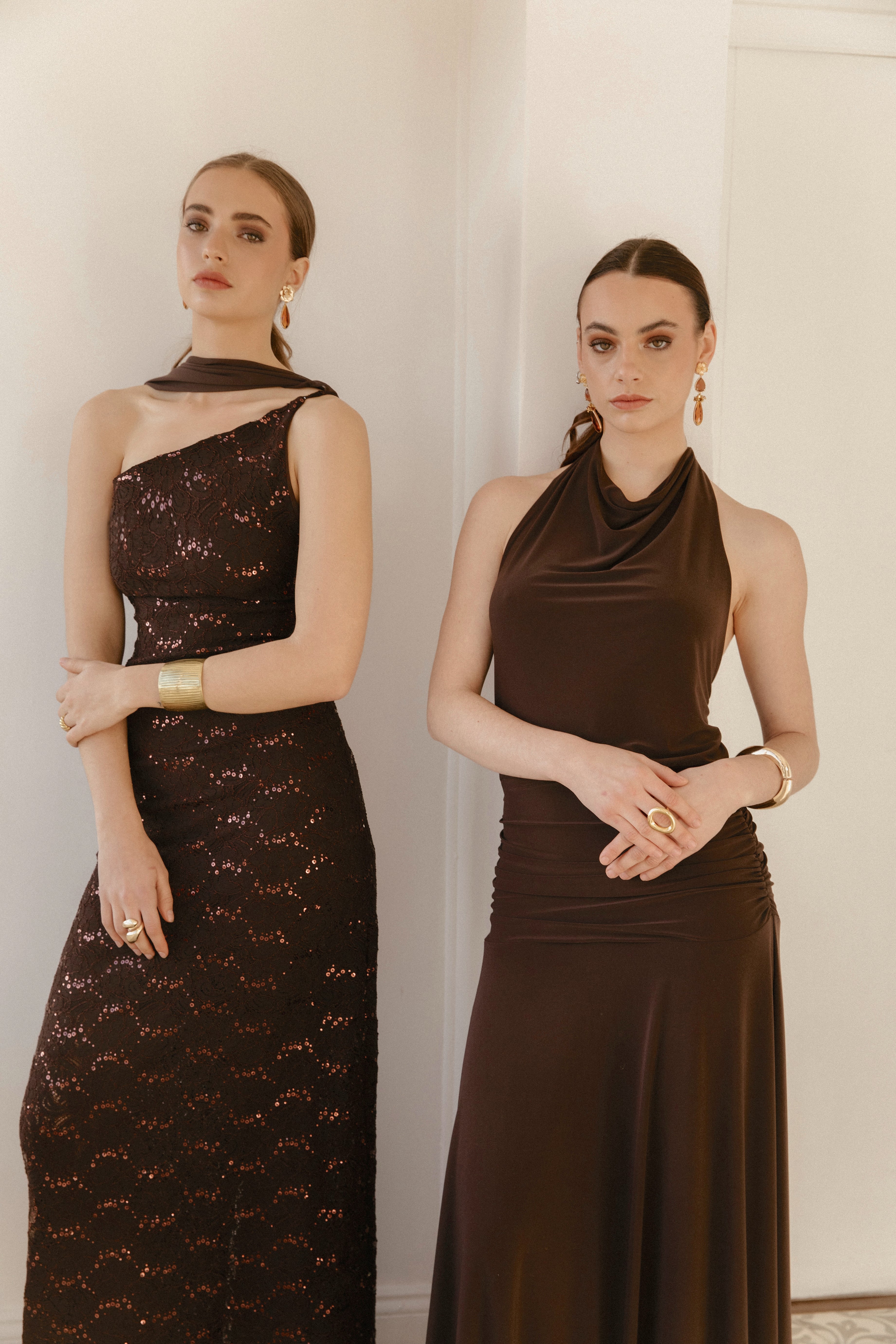 Vestido Fiesta Gemma Mocca