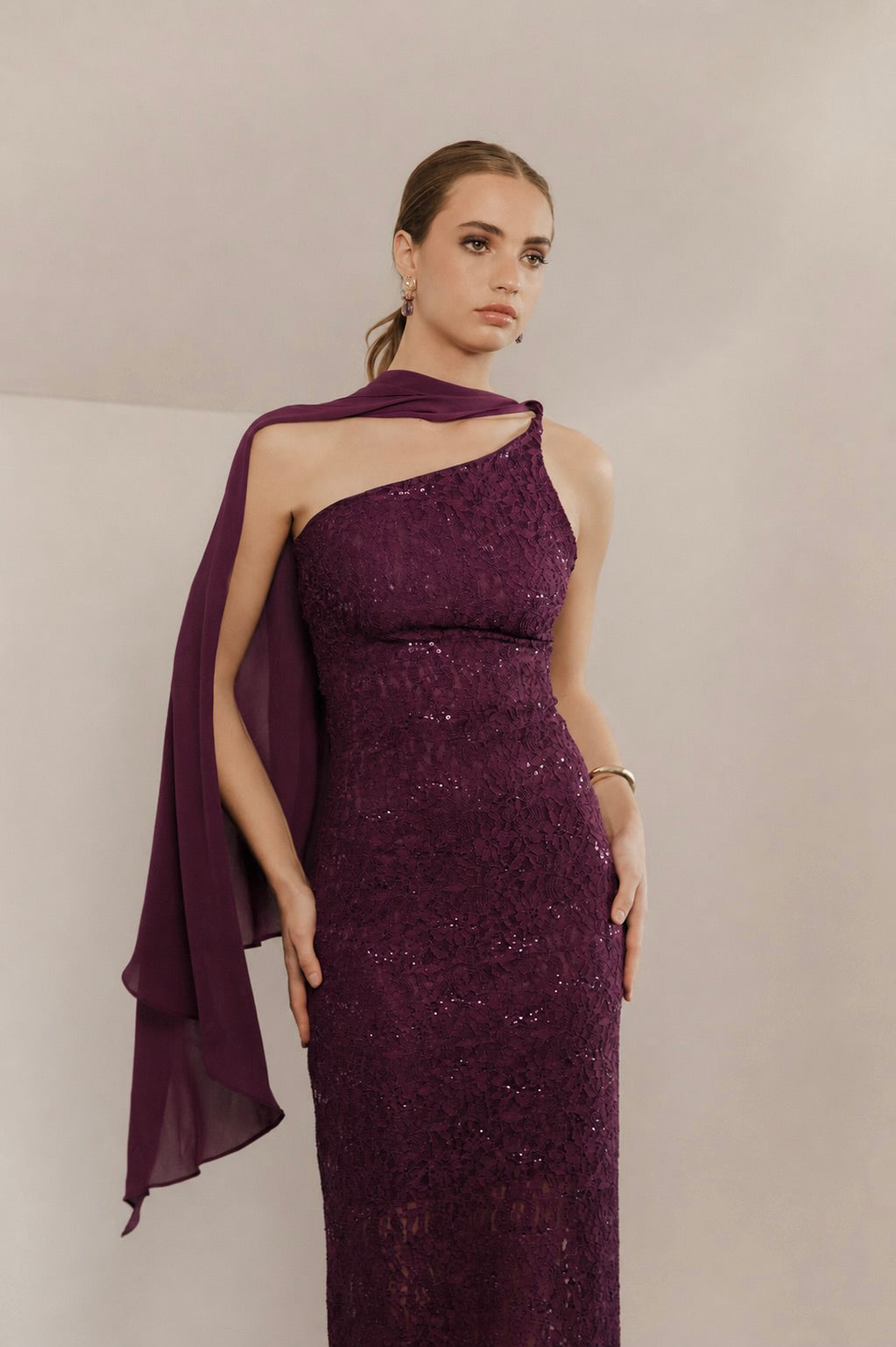 Vestido Fiesta Gema Morado