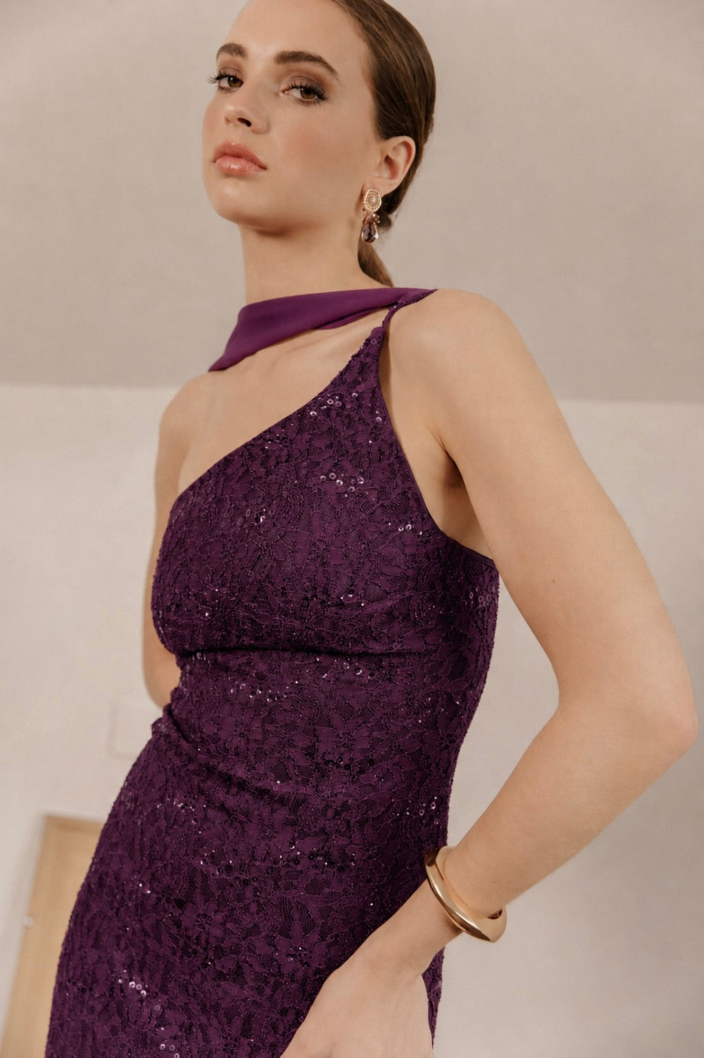 Vestido Fiesta Gema Morado