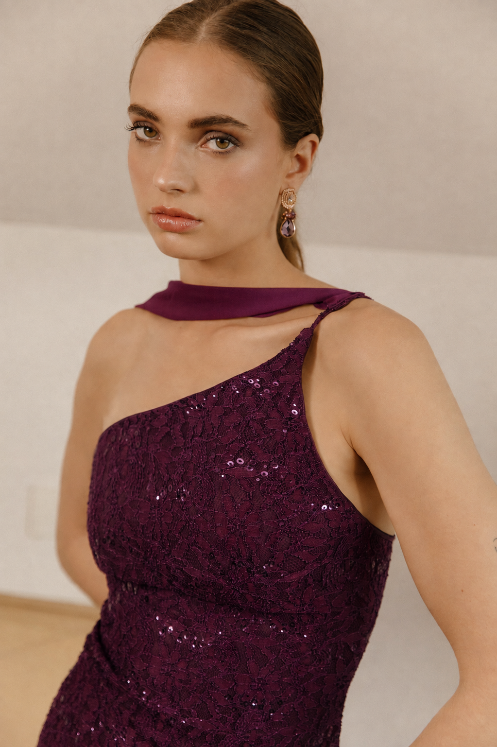 Vestido Fiesta Gema Morado