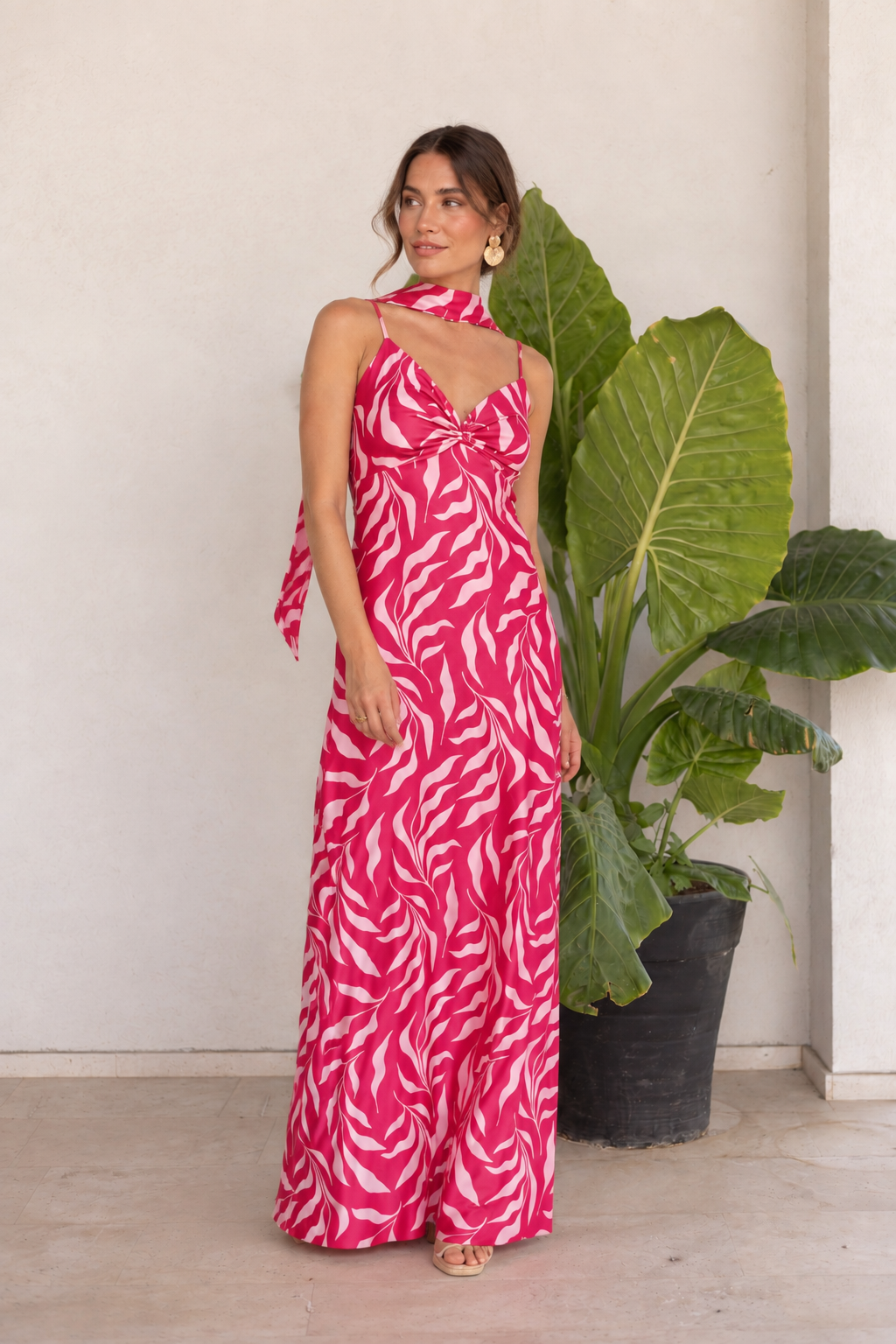 Vestido Fiesta Alba Fucsia