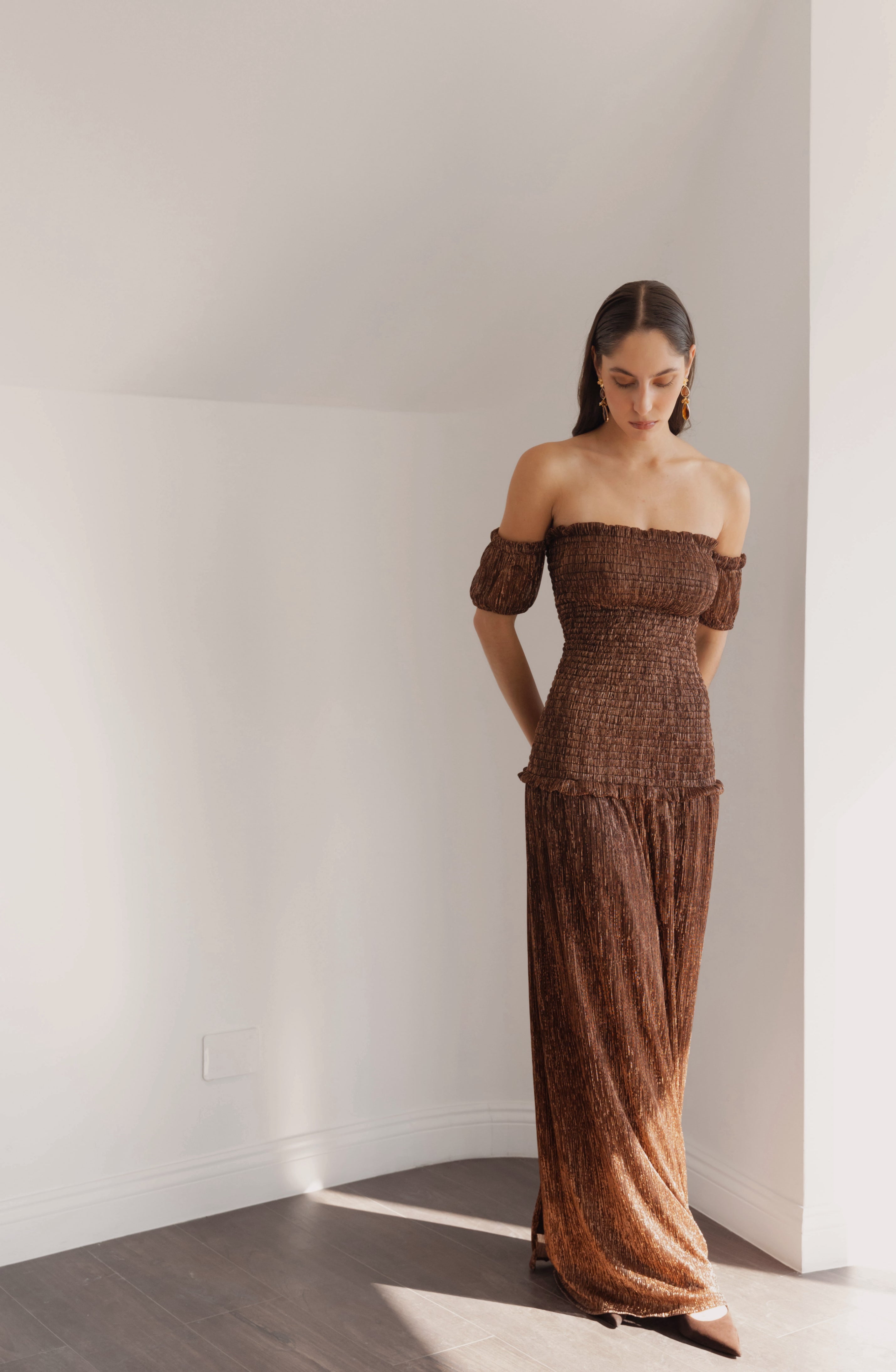 Vestido Fiesta Feyre Mocca