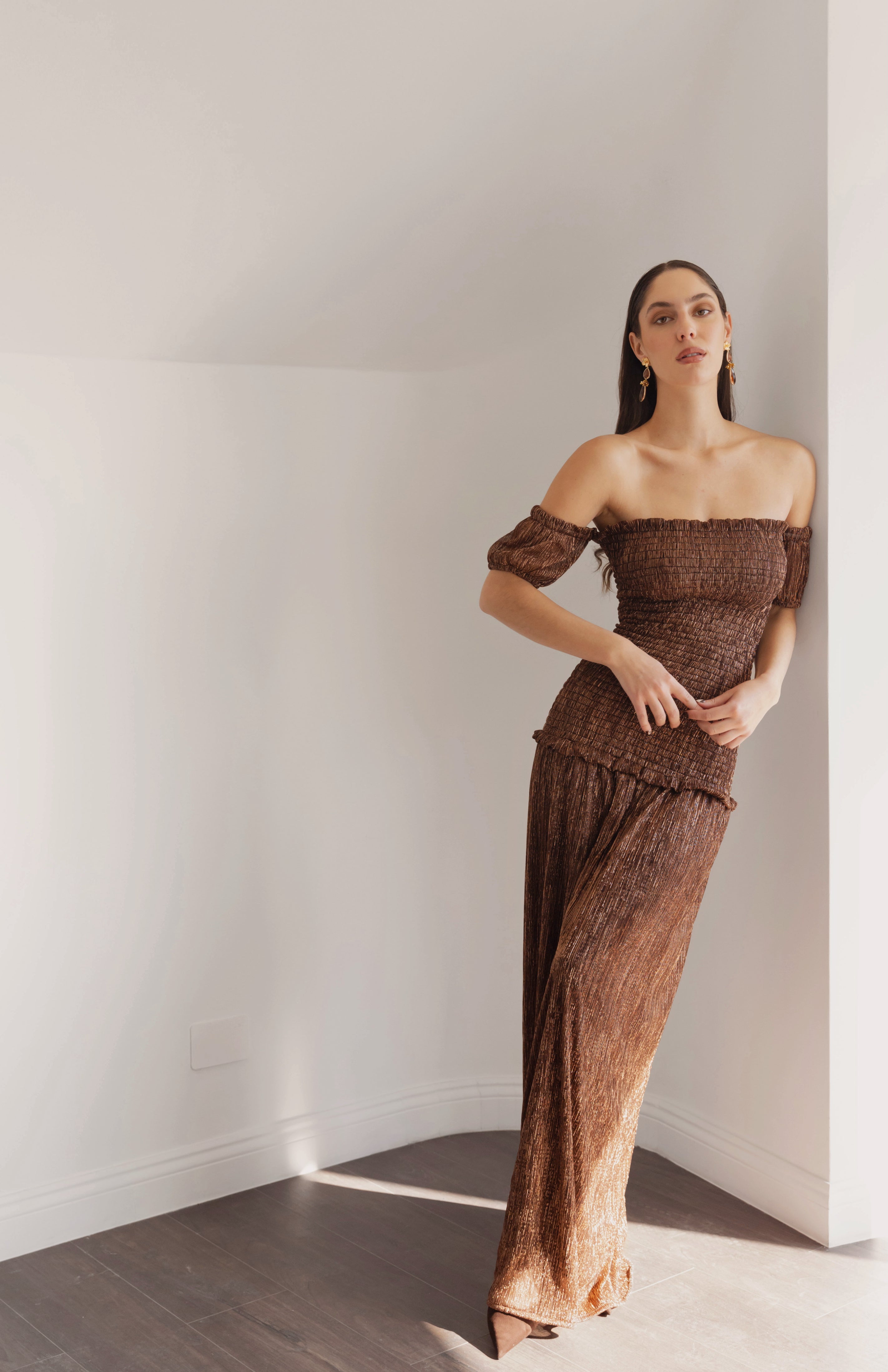 Vestido Fiesta Feyre Mocca