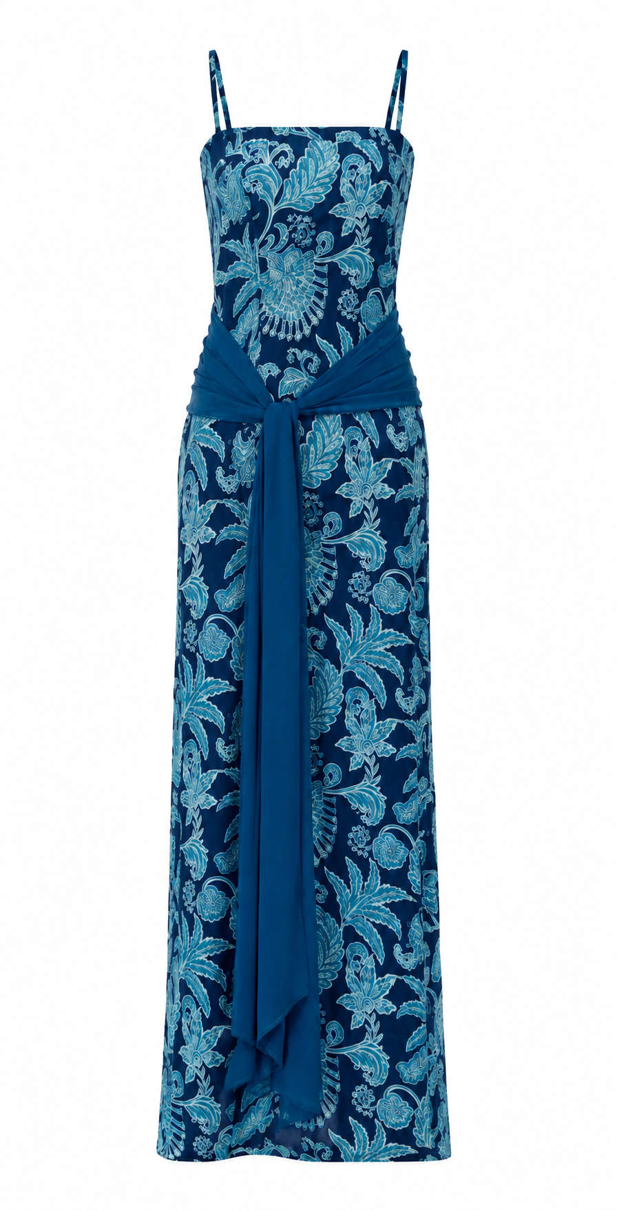 Vestido Fiesta Cossima Petroleo Print  - Edición Limitada