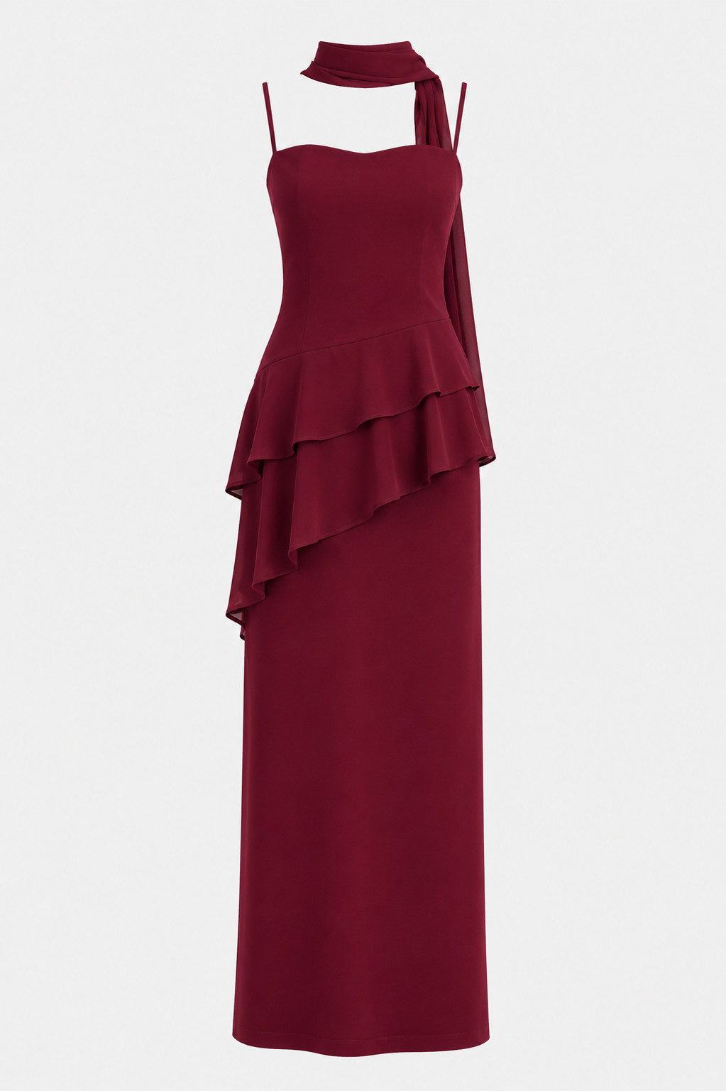 Vestido Fiesta Caetena Burdeo
