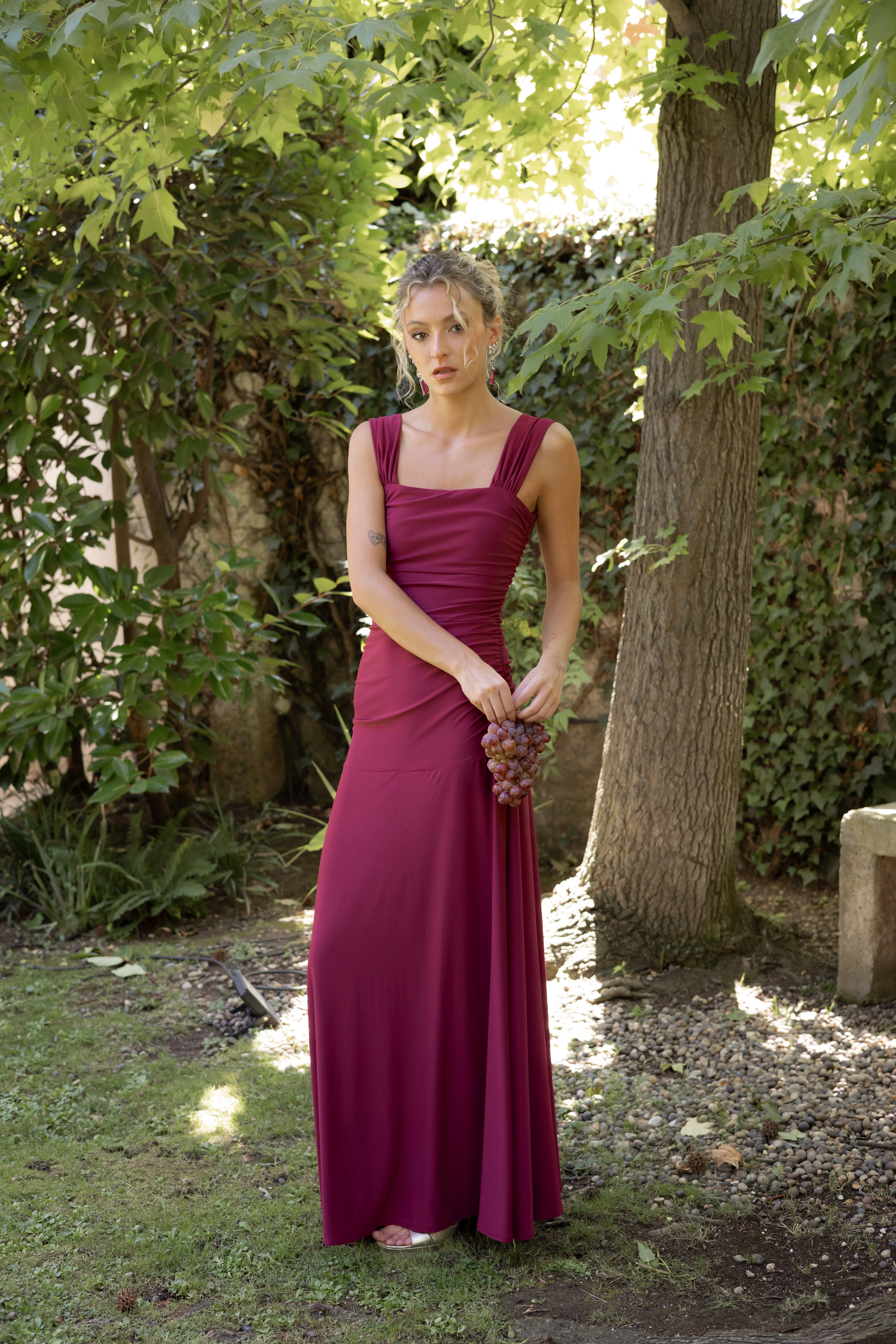 Vestido Fiesta Claudette Frambuesa